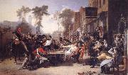 Sir David Wilkie Chelsea Pensioners Reading the Gazette of the Battle of Waterloo France oil painting reproduction